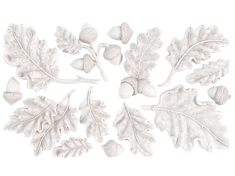 Oak Leaves and Acorns IOD Décor Mould Summer 2024 Iron Orchid Designs