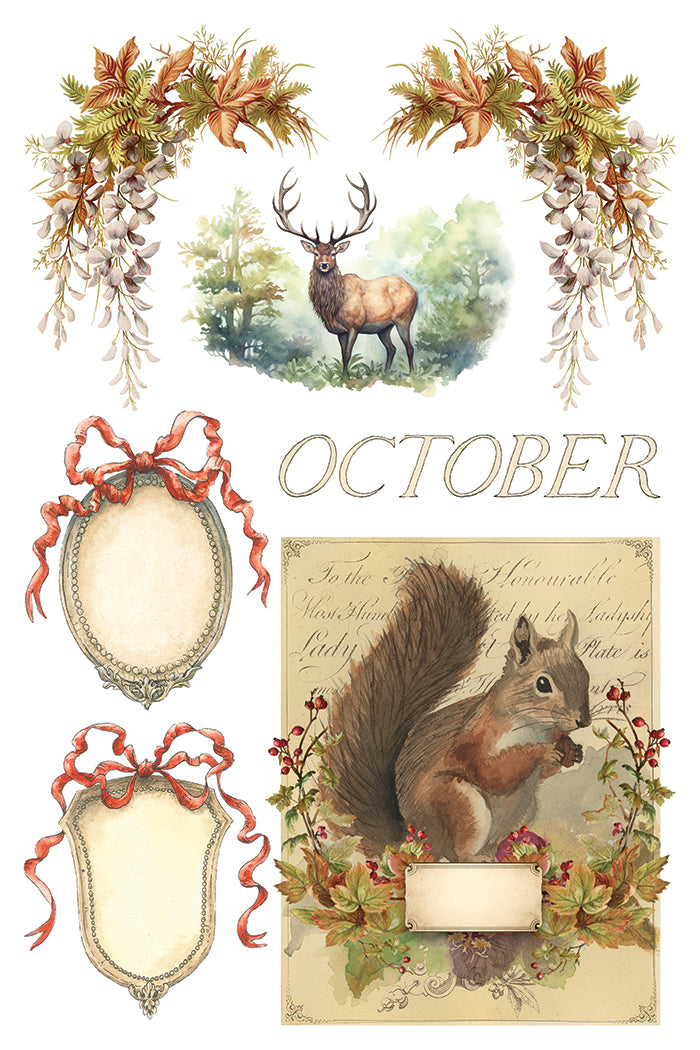 Santa's Hollow Transfer by Iron orchid Designs IOD Christmas 2025  LIMITED EDITION