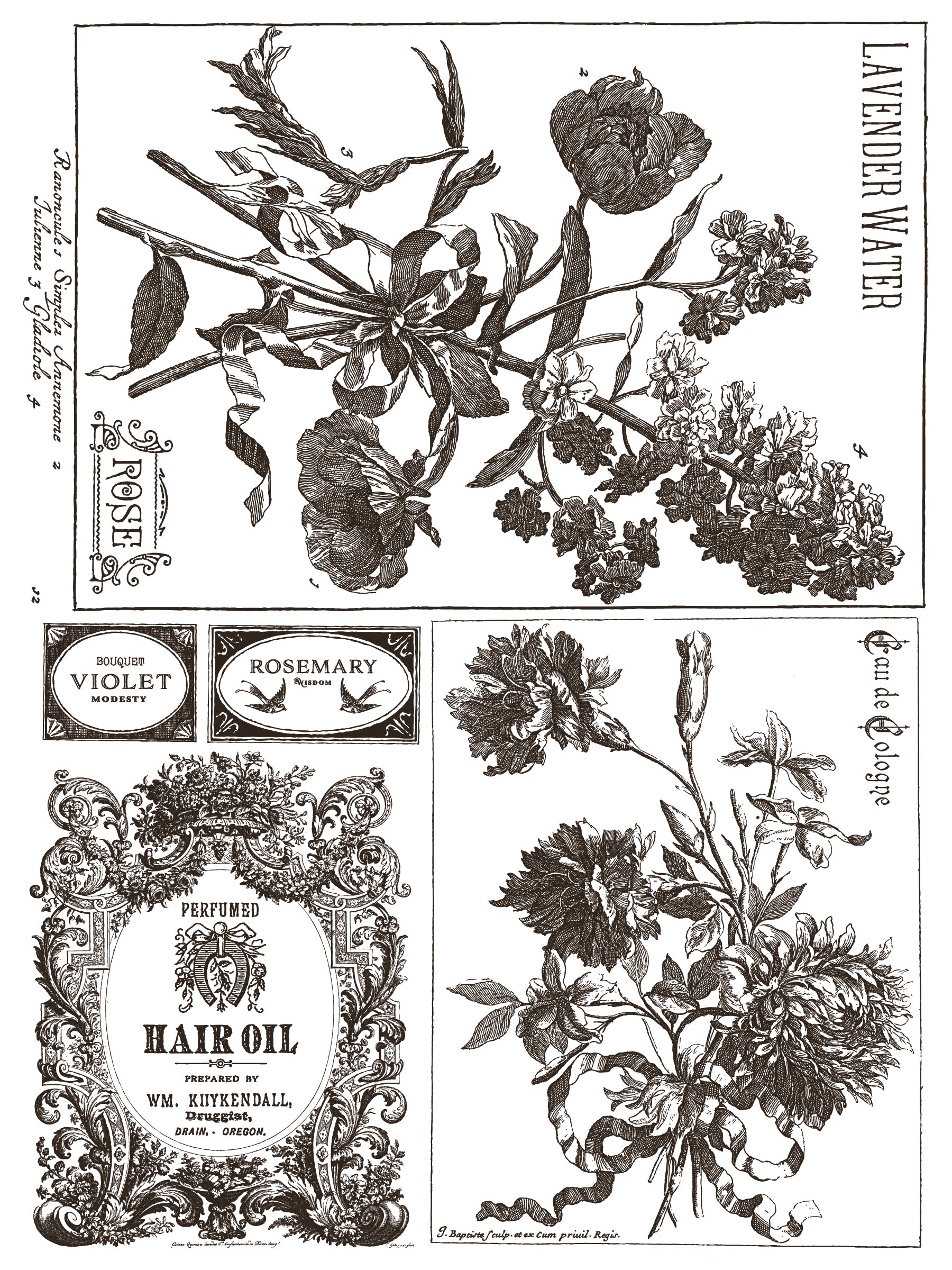 Floriographie Farbe Inlay von Iron Orchid Designs IOD Sommer 2025