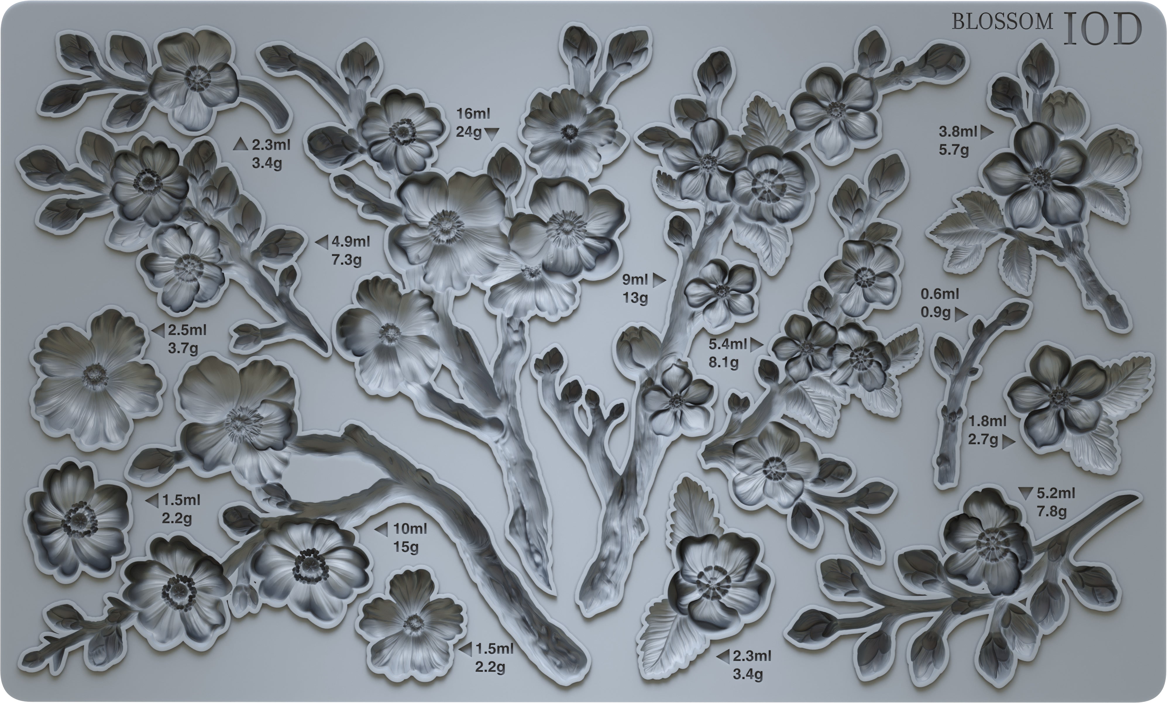Blossom Decorative Mould  by Iron Orchid Designs SPRING LAUNCH 2025