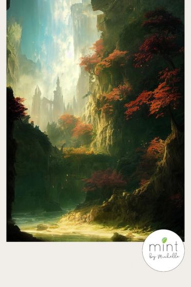 Mint par Michelle Decoupage Paper - Fantasy Forest