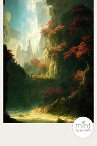 Mint par Michelle Decoupage Paper - Fantasy Forest