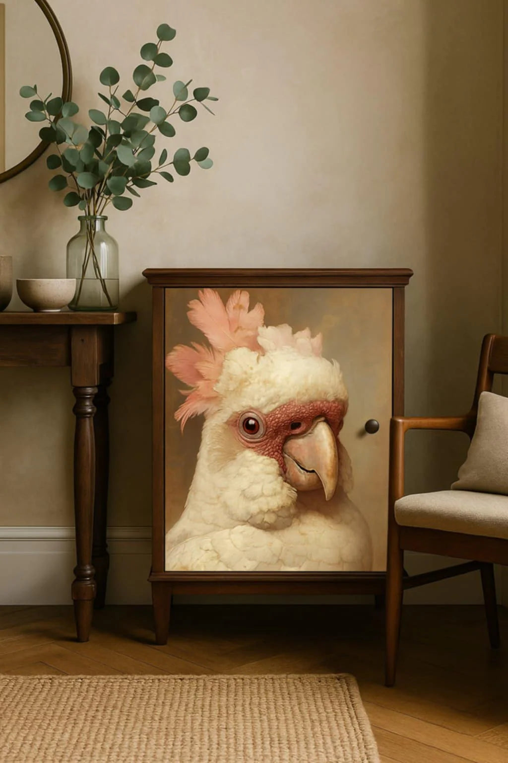 Major Mitchell - Papel de decoupage de hortelã