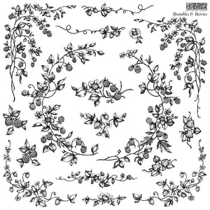 Brambles & Berries Stamp by Iron Orchid Designs IOD SPRING 2025