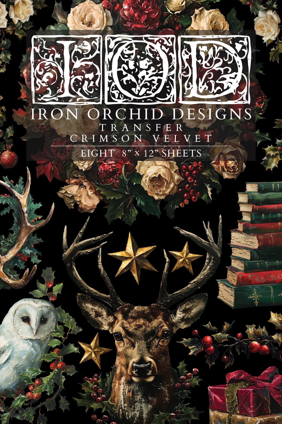 Crimson Velvet - Trasferimento tramite Iron Orchid Designs Limited Edition Christmas 2024