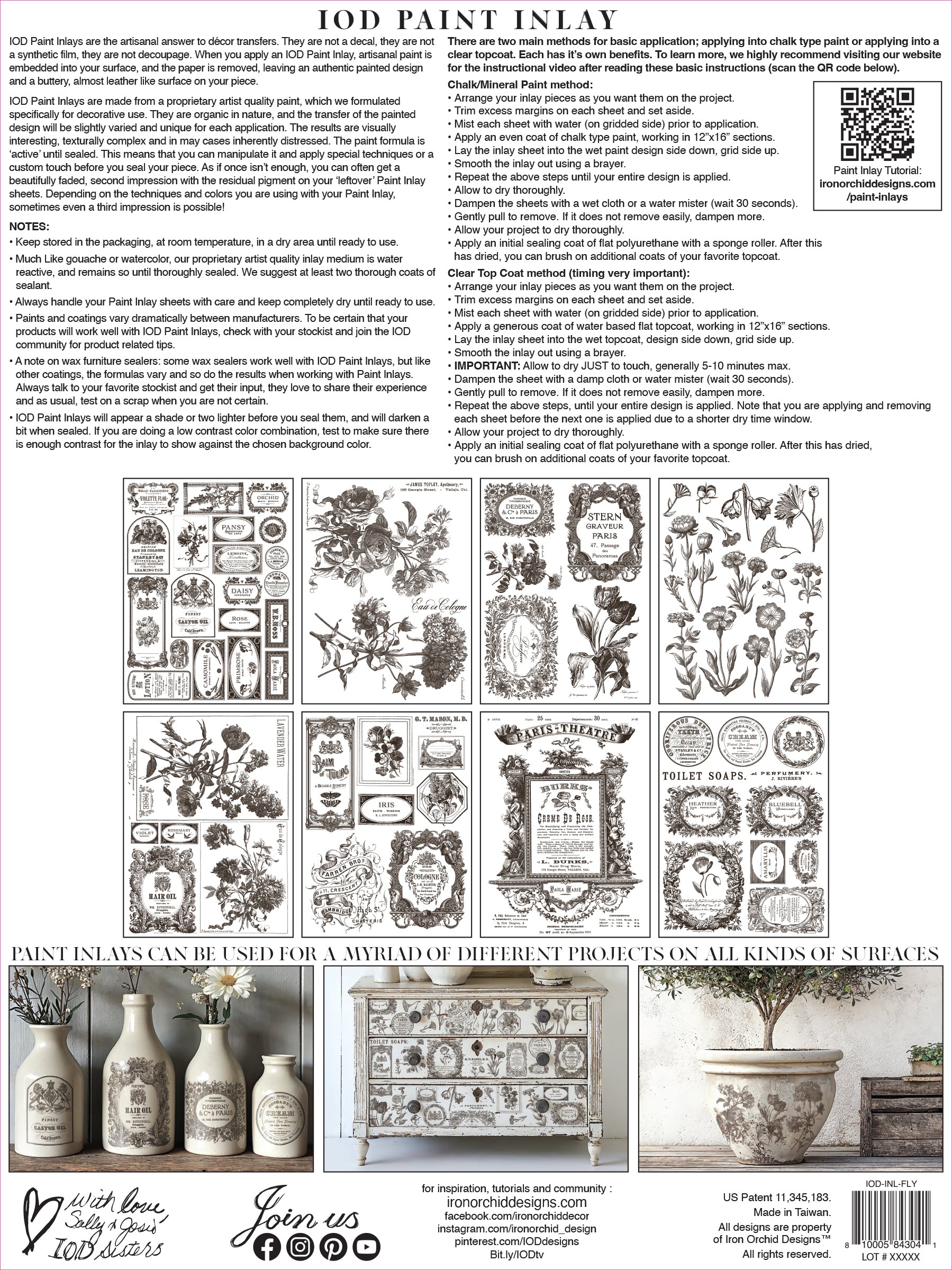 Floriographie Farbe Inlay von Iron Orchid Designs IOD Sommer 2025