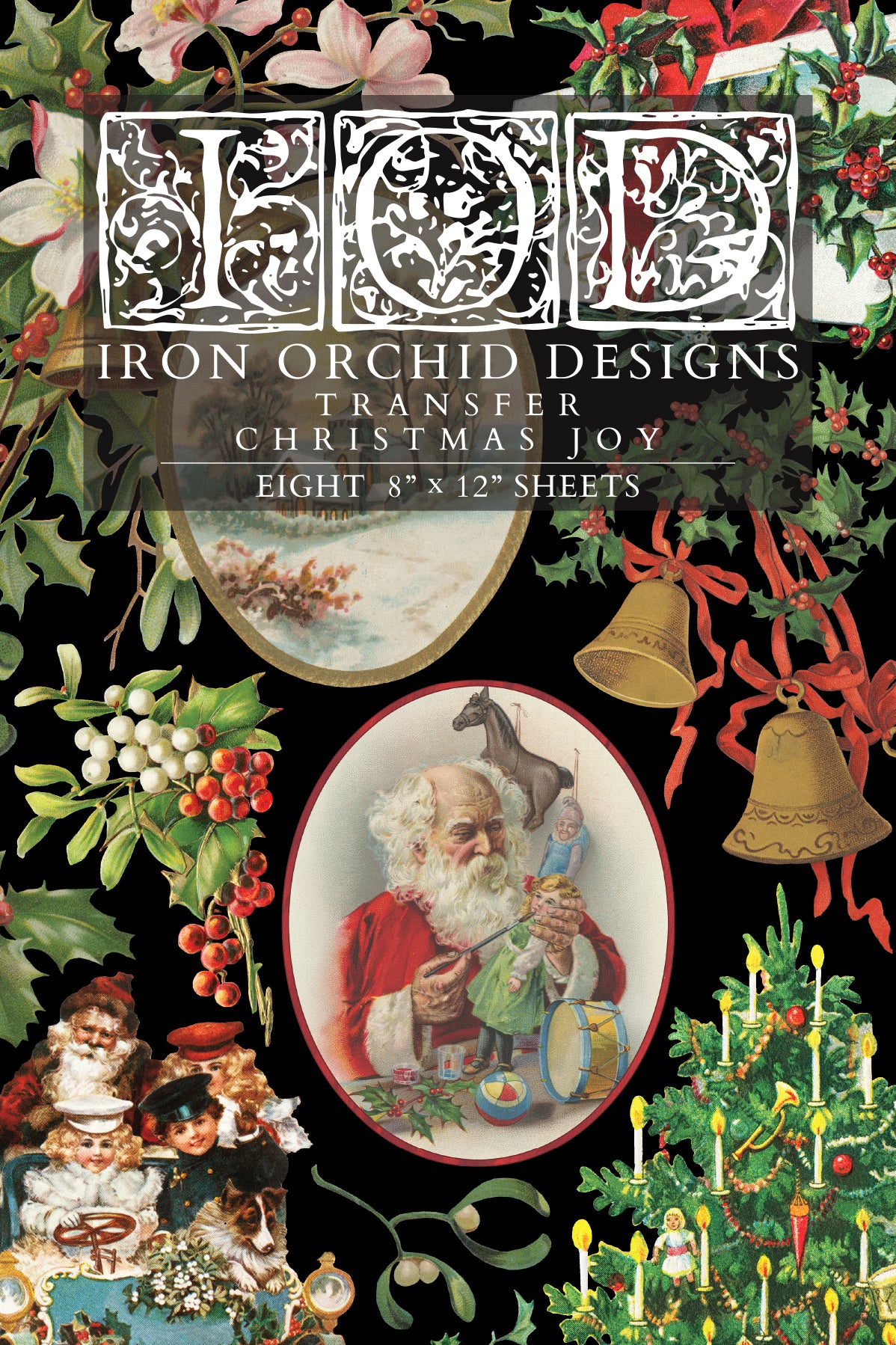 Christmas Joy Transfer by Iron orchid Designs IOD Christmas 2025  LIMITED EDITION