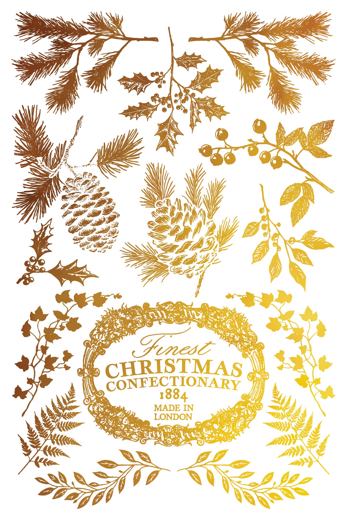 Figgy & Blourish Golded Transfer Transfer von Iron Orchid Designs IOD Weihnachten 2025 Limitierte Auflage