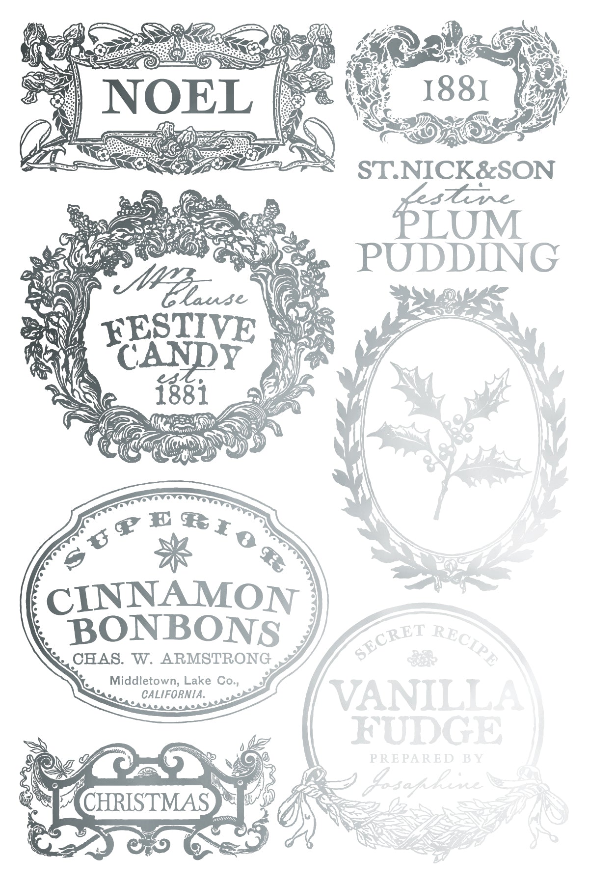 Figgy & Blourish Golded Transfer Transfer von Iron Orchid Designs IOD Weihnachten 2025 Limitierte Auflage