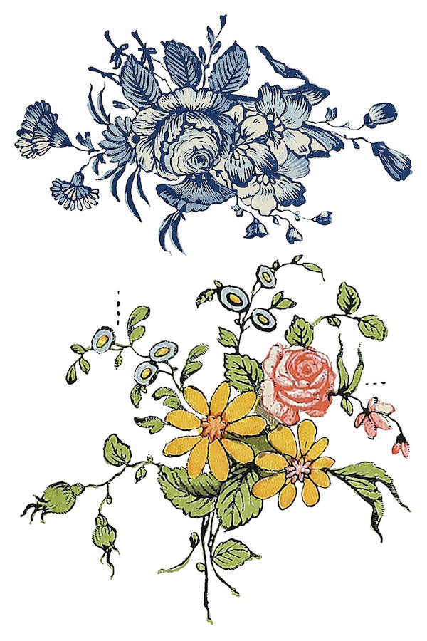 Florals Florals Transfer da Iron Orchid Designs iod