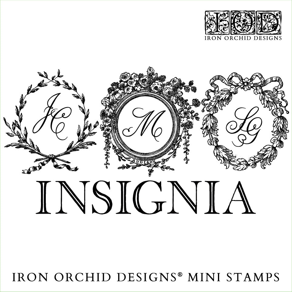 Insignia coffret mini-tampon par Iron Orchid Designs iod printemps 2025