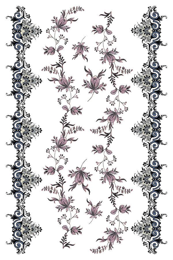 Transfert de fleurs de conte de fées par Iron Orchid Designs IOD