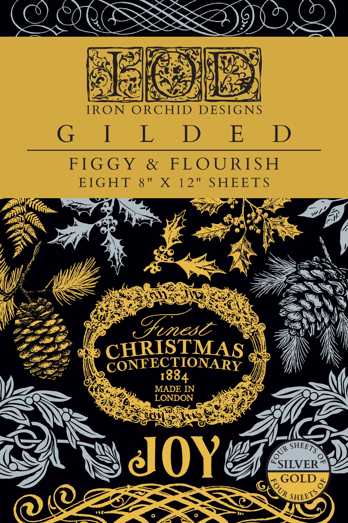 Figgy & Blourish Golded Transfer Transfer von Iron Orchid Designs IOD Weihnachten 2025 Limitierte Auflage