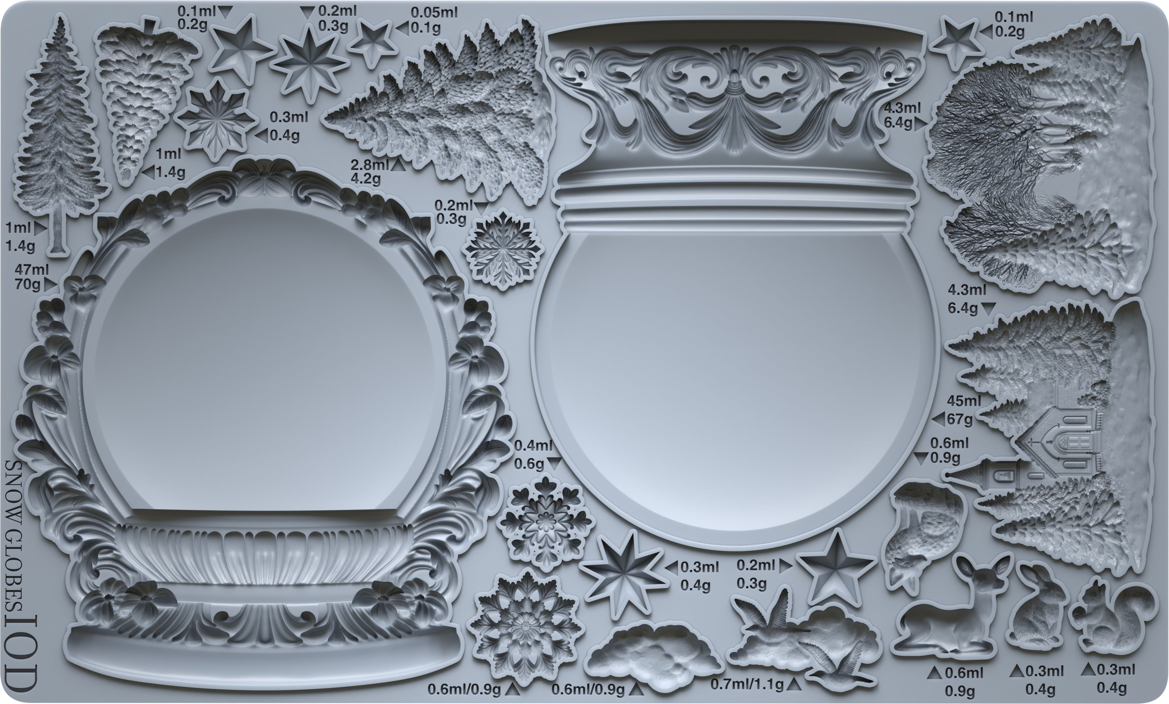 Snow Globe Decor Mould by Iron orchid Designs IOD Christmas 2025  LIMITED EDITION