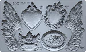 Heraldry Decor Mold by Iron Orchid Designs IOD Summer 2025 Launch