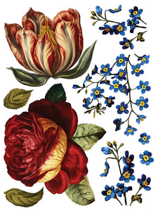 Collage de Fleurs Transfer por Iron Orchid Designs IOD