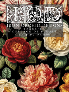 Collage de Fleurs Transfer da Iron Orchid Designs iod