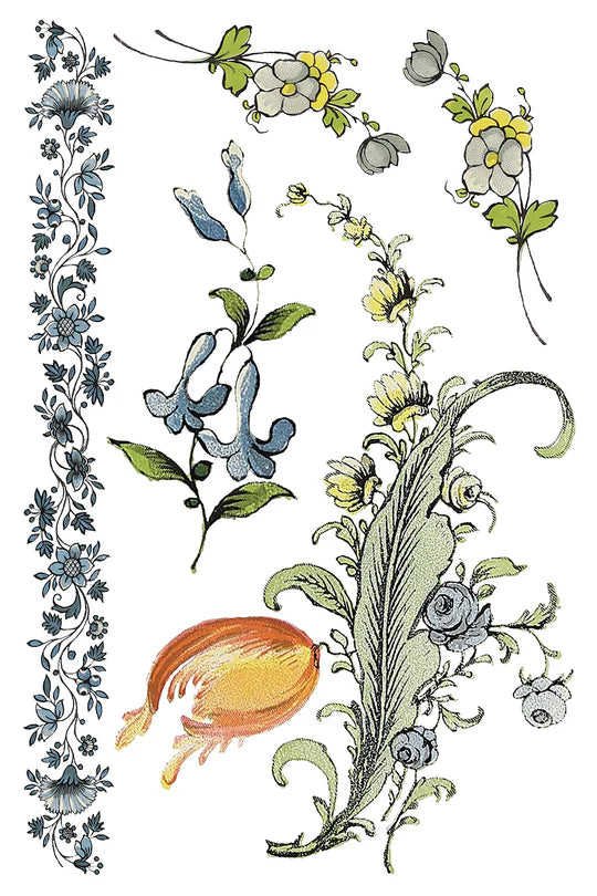 Florals Florals Transfer da Iron Orchid Designs iod