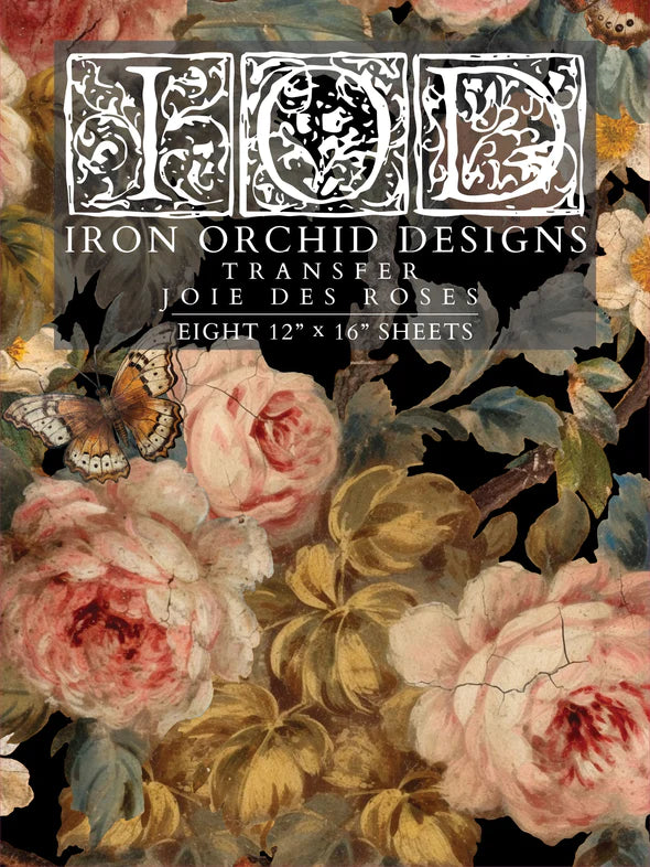Transferencia de Roses Joie des Roses por Iron Orchid Designs IOD