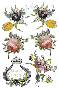 Transfert de fleurs de conte de fées par Iron Orchid Designs IOD