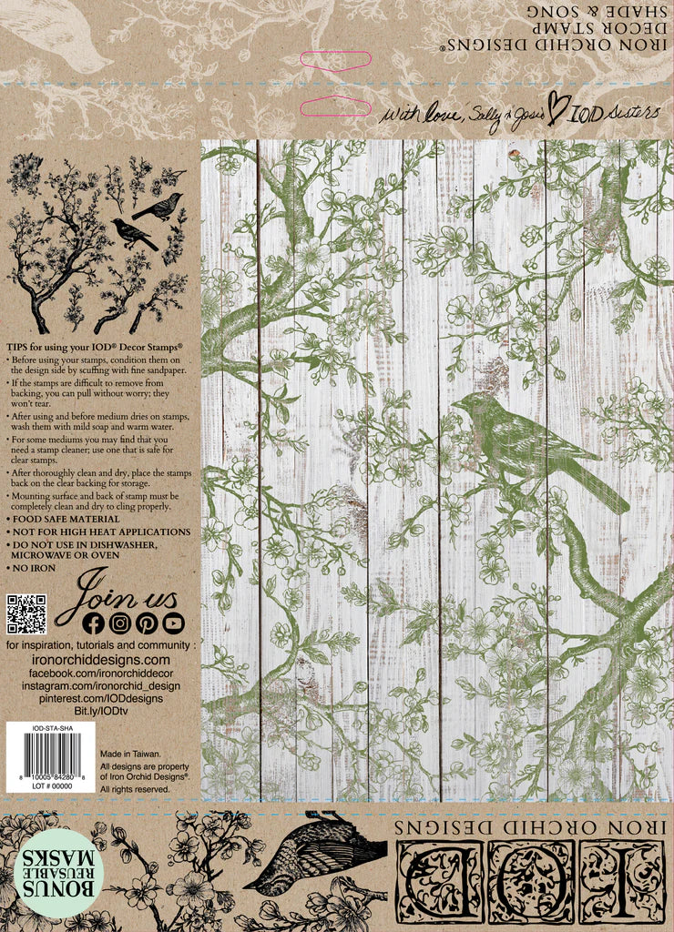 Shade & Song Stamp by Iron Orchid Designs SPRING 2025