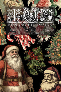 Candy Cane Cottage - Transfert par Iron Orchid Designs Édition Limitée