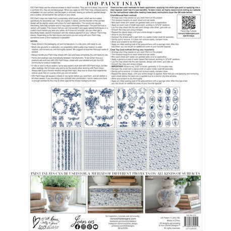 Delft Traditions AzurenPaint Inlay by Iron Orchid Designs