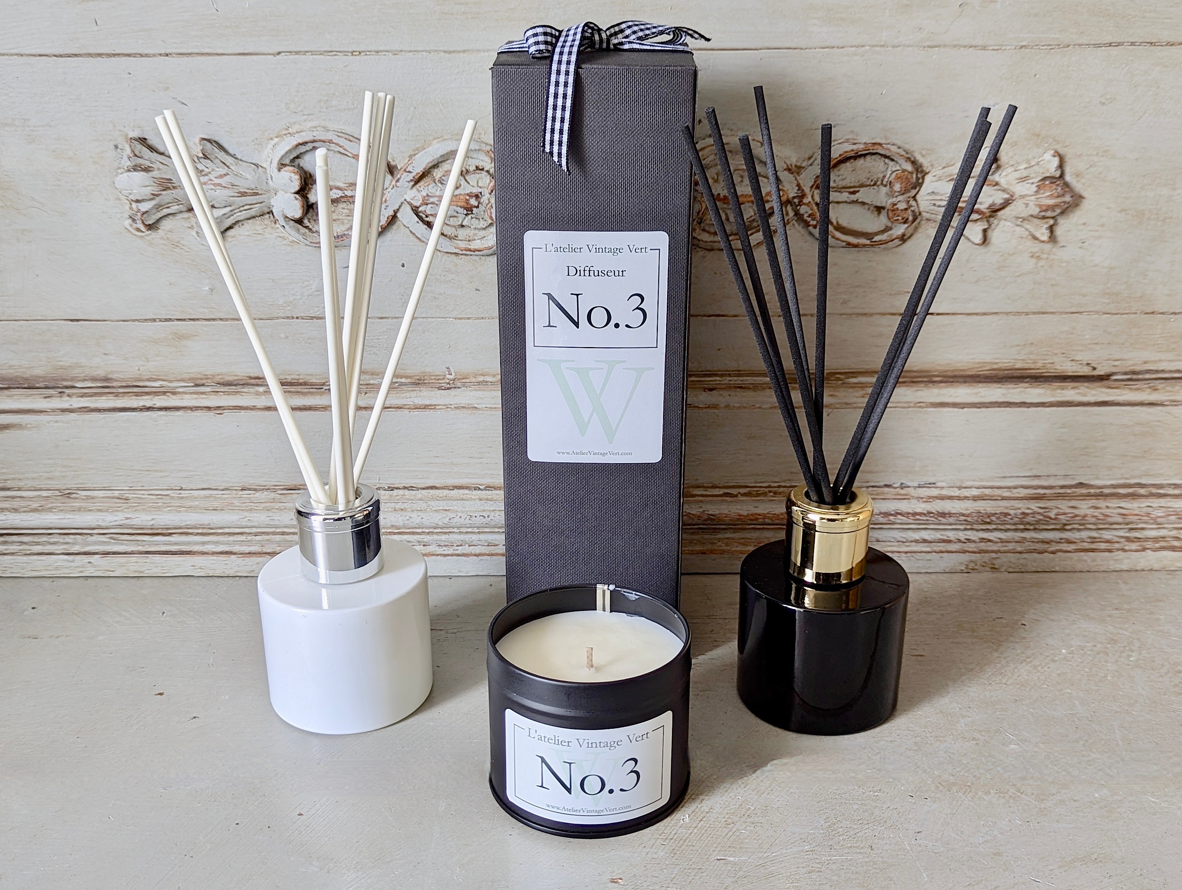 Diffuseur Rose N°3 - Atelier Vintage Vert