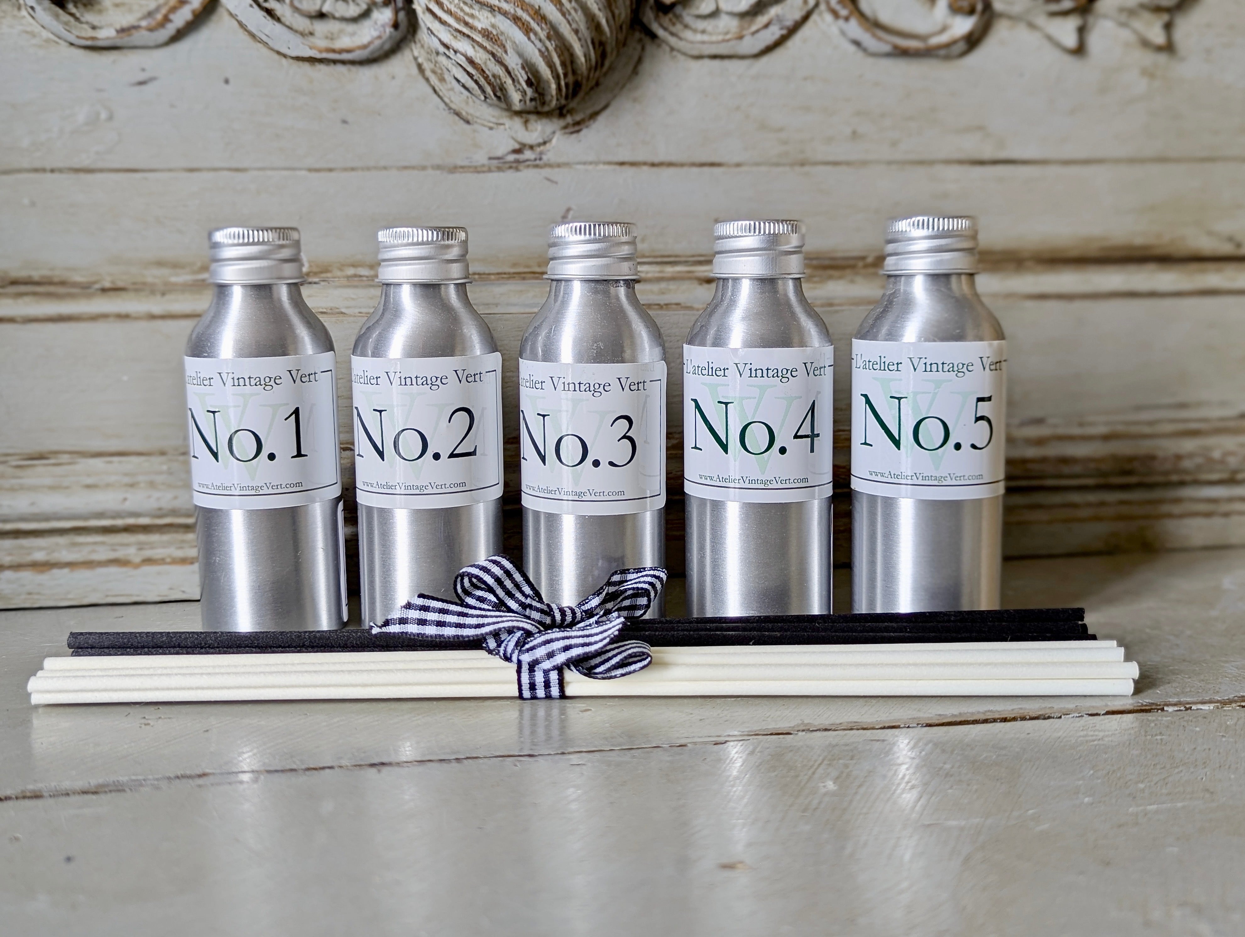 Recargas de difusor – Escolha sua fragrância e cor de palheta, Atelier Vintage Vert