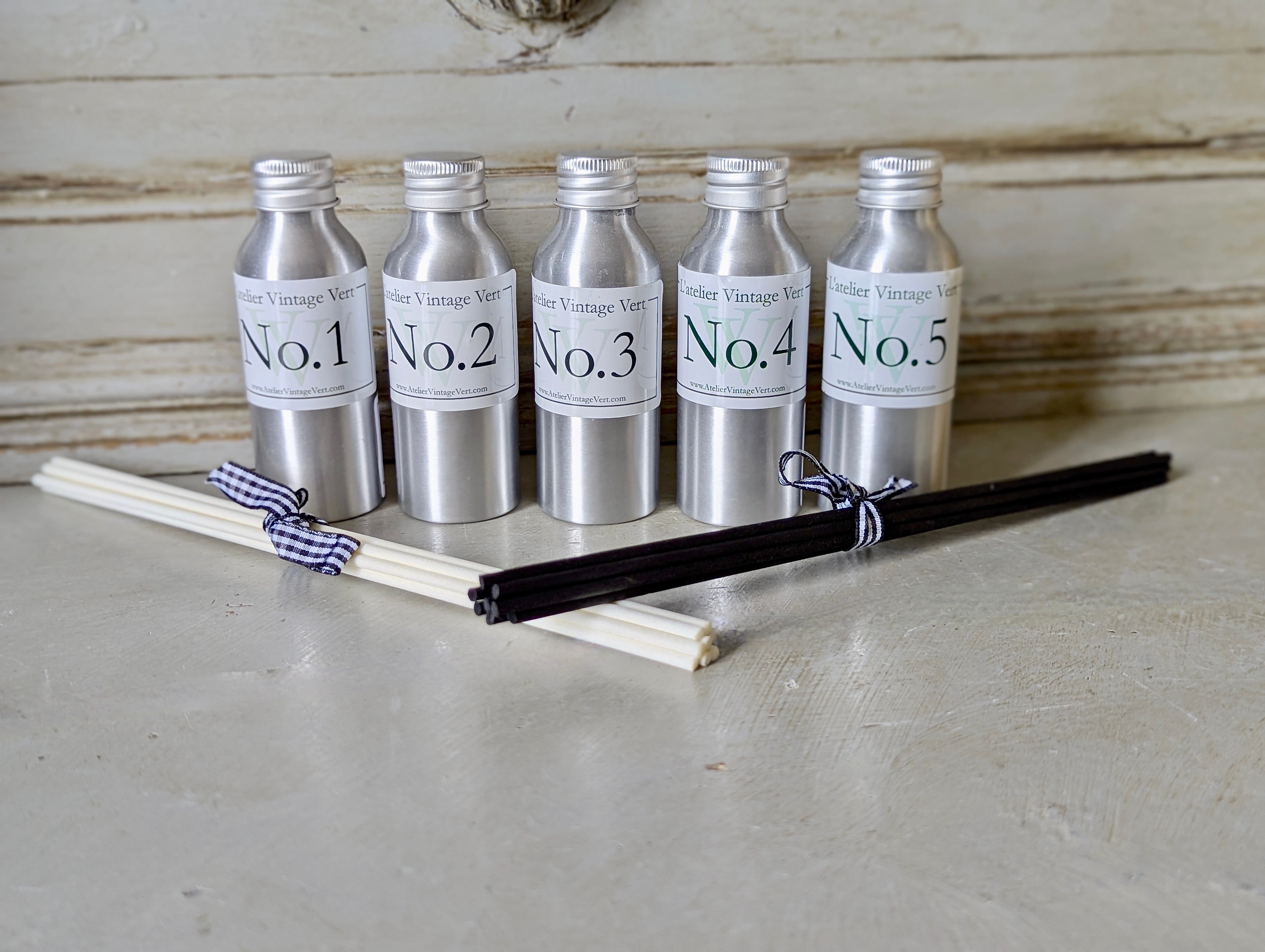 Recargas de difusor – Escolha sua fragrância e cor de palheta, Atelier Vintage Vert