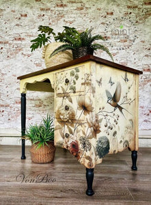 Carta di decoupage pallida blossom di menta