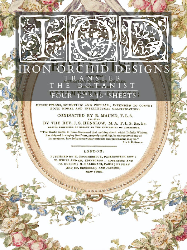 La transferencia de botánico de Iron Orchid Designs IOD