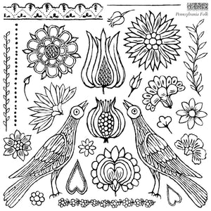 Stamp della Pennsylvania di Iron Orchid Designs iod