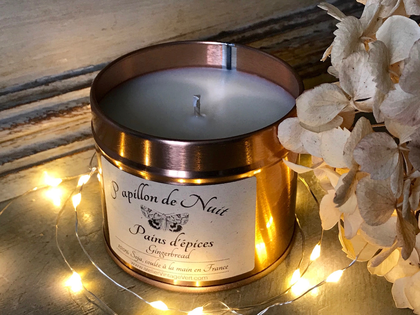 Vela de soja - pão de gengibre