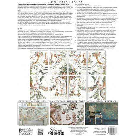 Chateau Paint Inlay di Iron Orchid Designs Iod Château