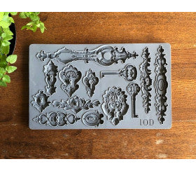 Lock & Key Silicone Stampo di Iron Orchid Designs