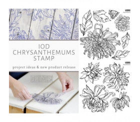 Chrysanthemums double tampon par Iron Orchid Designs iod