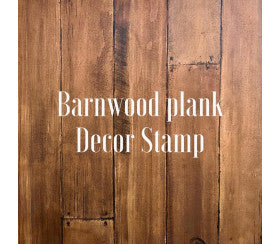 Sello de tablones de madera de barnwood por diseños de orquídeas de hierro