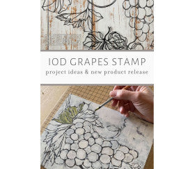 Grapes Decor Stamp By Iron Orchides Designs, IOD