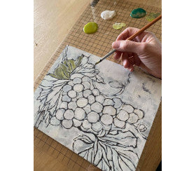Grapes Decor Stamp by Iron Orchid Designs, IOD